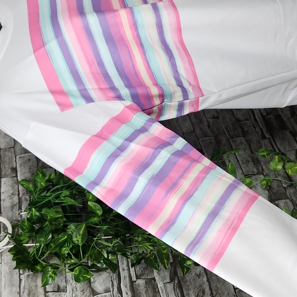 Pixie Lady Watercolor Striped Pullover Sweatshirt - Picture 5 of 8